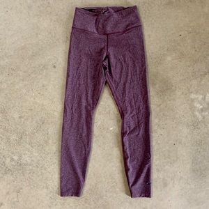 HEATHER MAROON NIKE 7/8 LEGGINGS